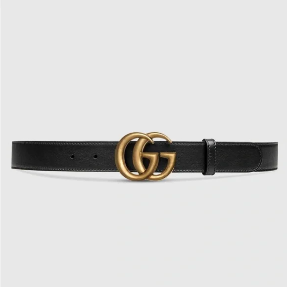 Gucci | Accessories | Leather Gucci Belt With Double G  display picture 1